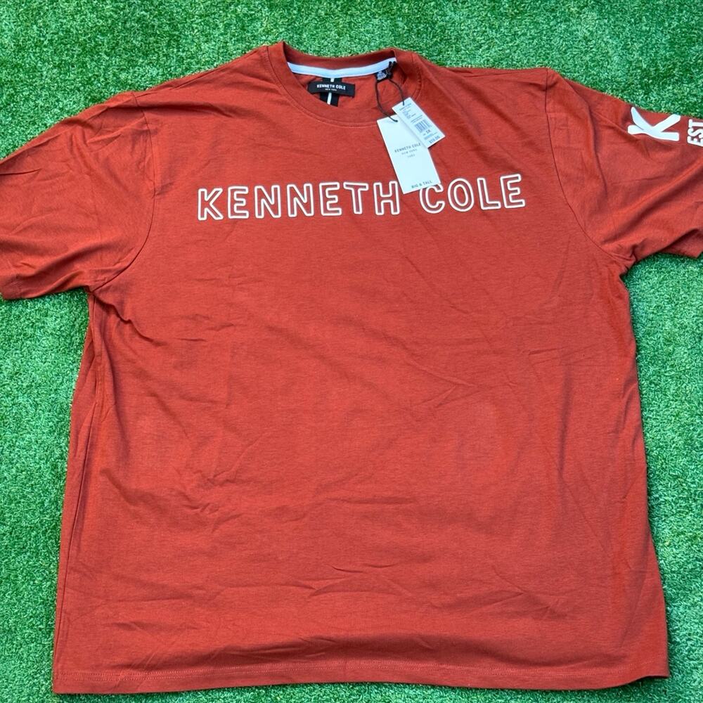 Kenneth Cole New York 1989 Big And Tall T Shirt Core Spring Rust New With Tag